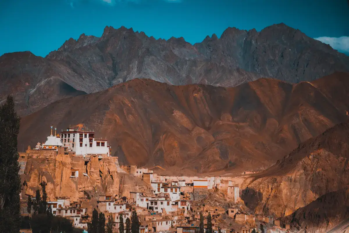 High mountain desert landscape in Ladakh
