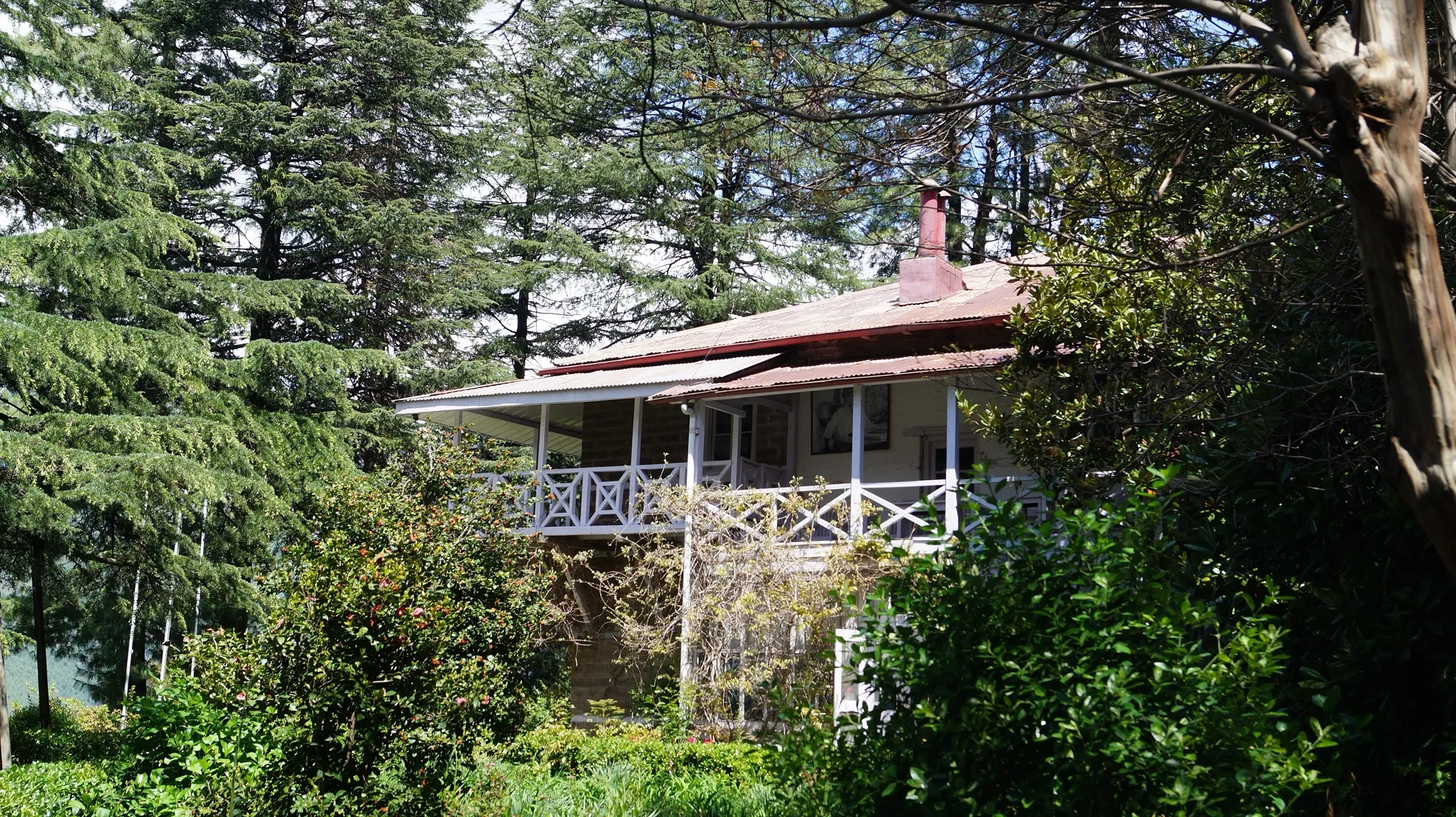 The Roerich house and gallery at Naggar among trees